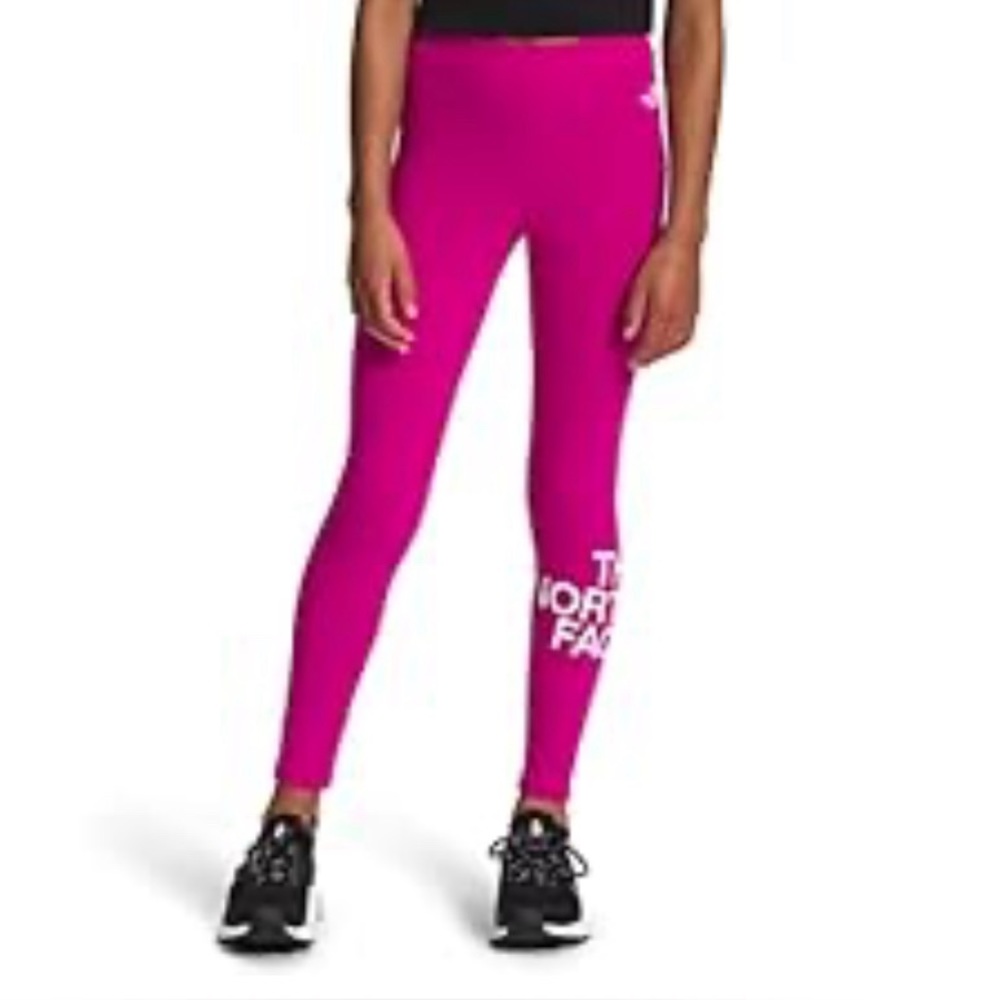 NWOT the North Face Pink Leggings Girls size 12
